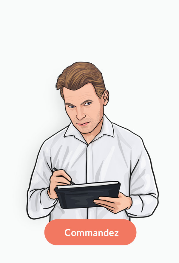 Caricature de dessin animé Dessin d'un caricaturiste